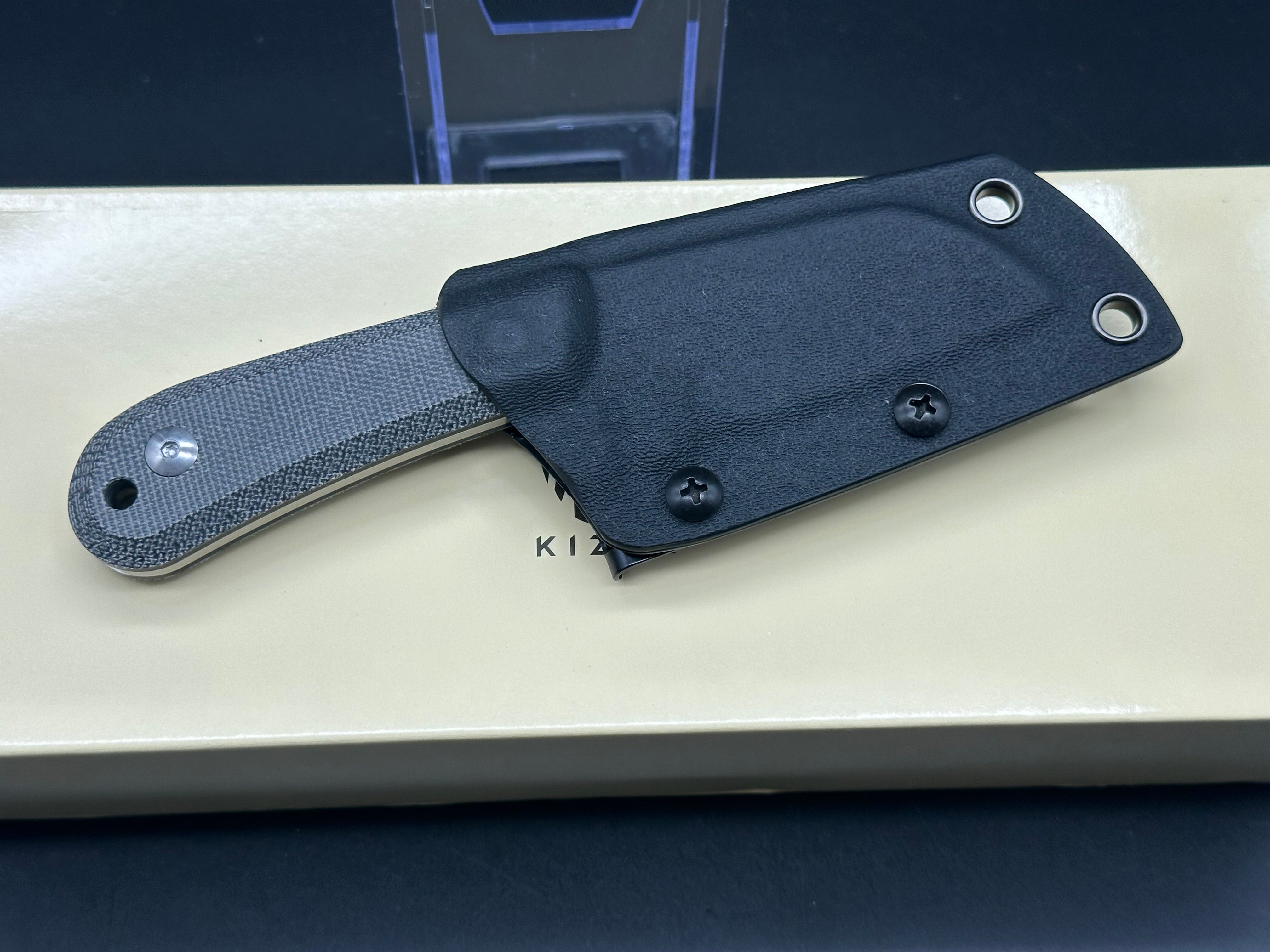 Kizer Cutlery 1062A1 Tyler Barnes Deckhand Fixed Blade Knife - 2.95