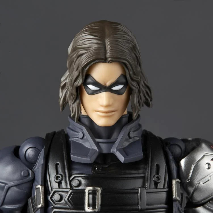Amazing Yamaguchi Revoltech Winter Soldier Action Figure NR026 - Collectible Marvel Superhero Toy for Display & Play