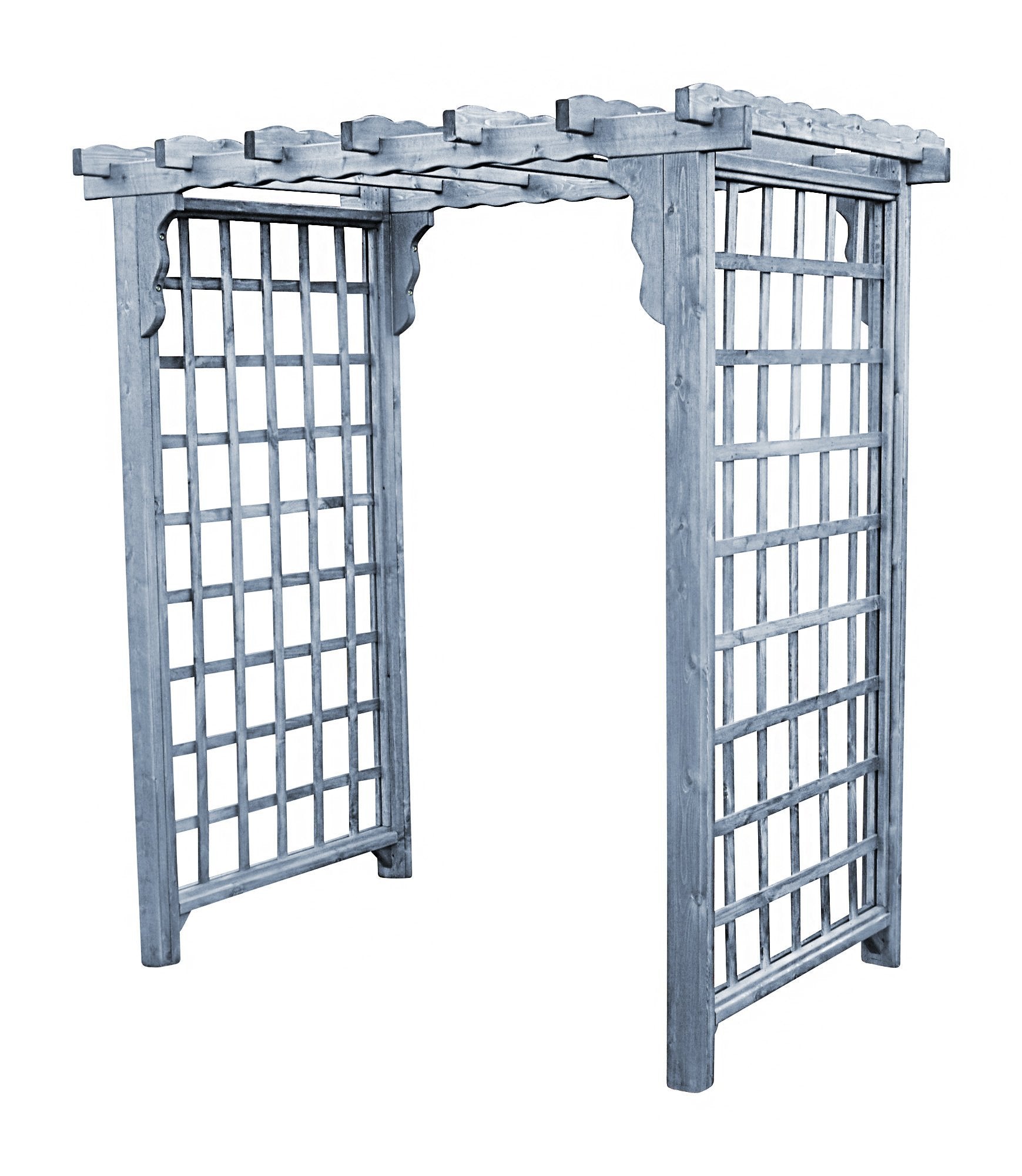 Amish Handcrafted Cedar Wood Lexington Arbor - Rustic Garden Arbor for Outdoor Weddings, Backyard Decor & Landscaping