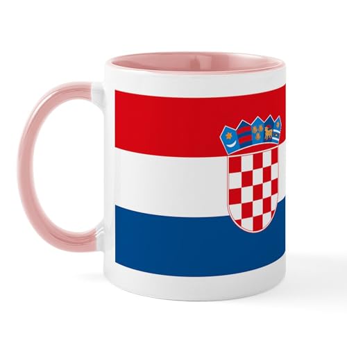 White/Pink Inside - Croatia Flag Mug
