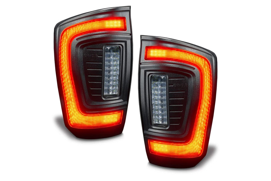2016-2023 Toyota Tacoma Oracle Flush Mount LED Tail Lights - Smoked Lens, Sequential Turn Signal, Waterproof for Off-Road & Daily Driving
