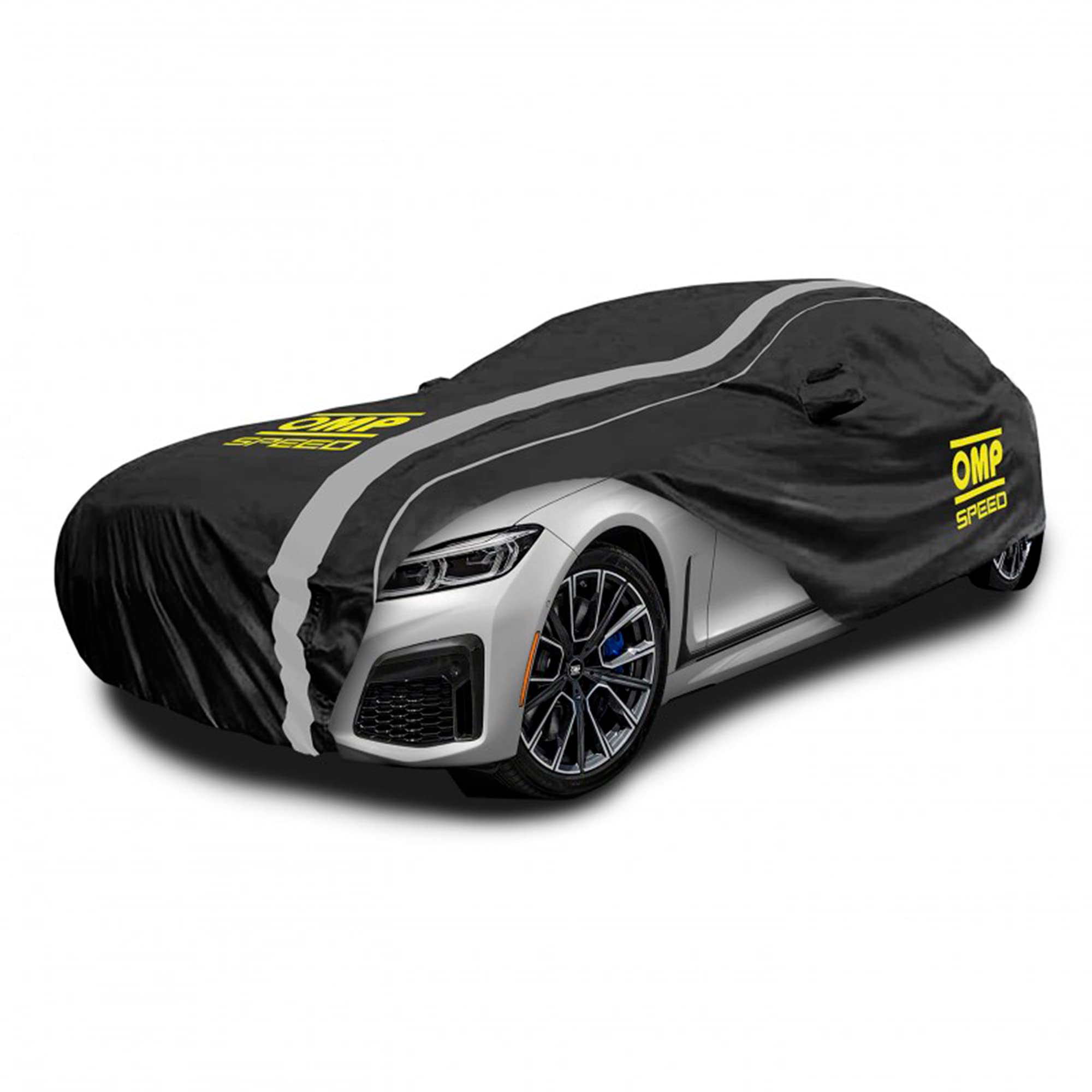 OMP 3-Layer Waterproof Car Cover - Size L for Sedan, SUV & Truck - All-Weather Protection for Indoor & Outdoor Use