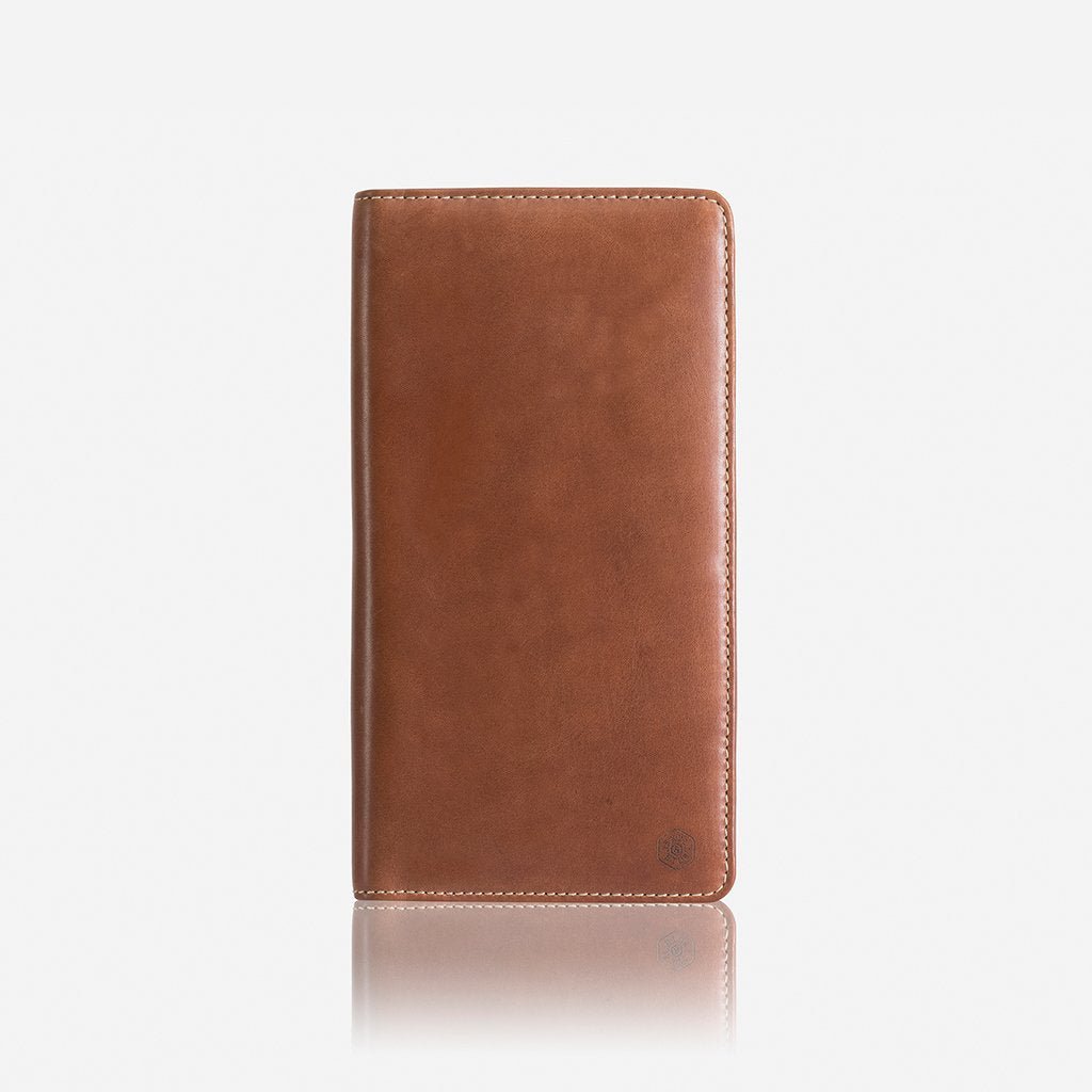 Jekyll & Hide Texas Large Zip Around Travel & Passport Organizer Wallet - Clay | RFID Blocking for Secure Travel Documents | Perfect for Airports, Business Trips & Vacations