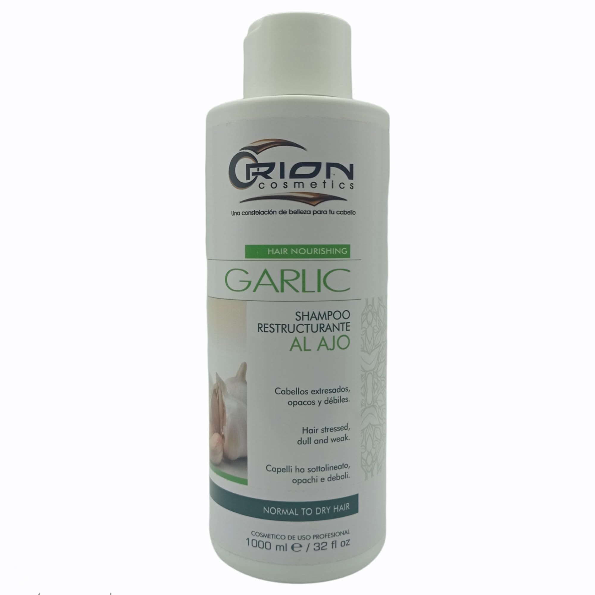 5-Step Restructuring Garlic Hair Care Kit - Shampoo, Mask, Serum, Leave-In Conditioner - Nourishes, Repairs & Shines Damaged Hair - Perfect for Dry, Frizzy & Color-Treated Hair at Home Salon Treatment