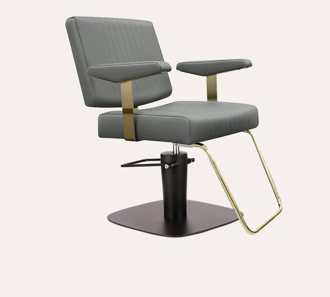 Professional Athena Salon Chair - Hydraulic Adjustable Styling Chair for Hairdressers & Barbers - Perfect for Salons, Barber Shops & Home Use