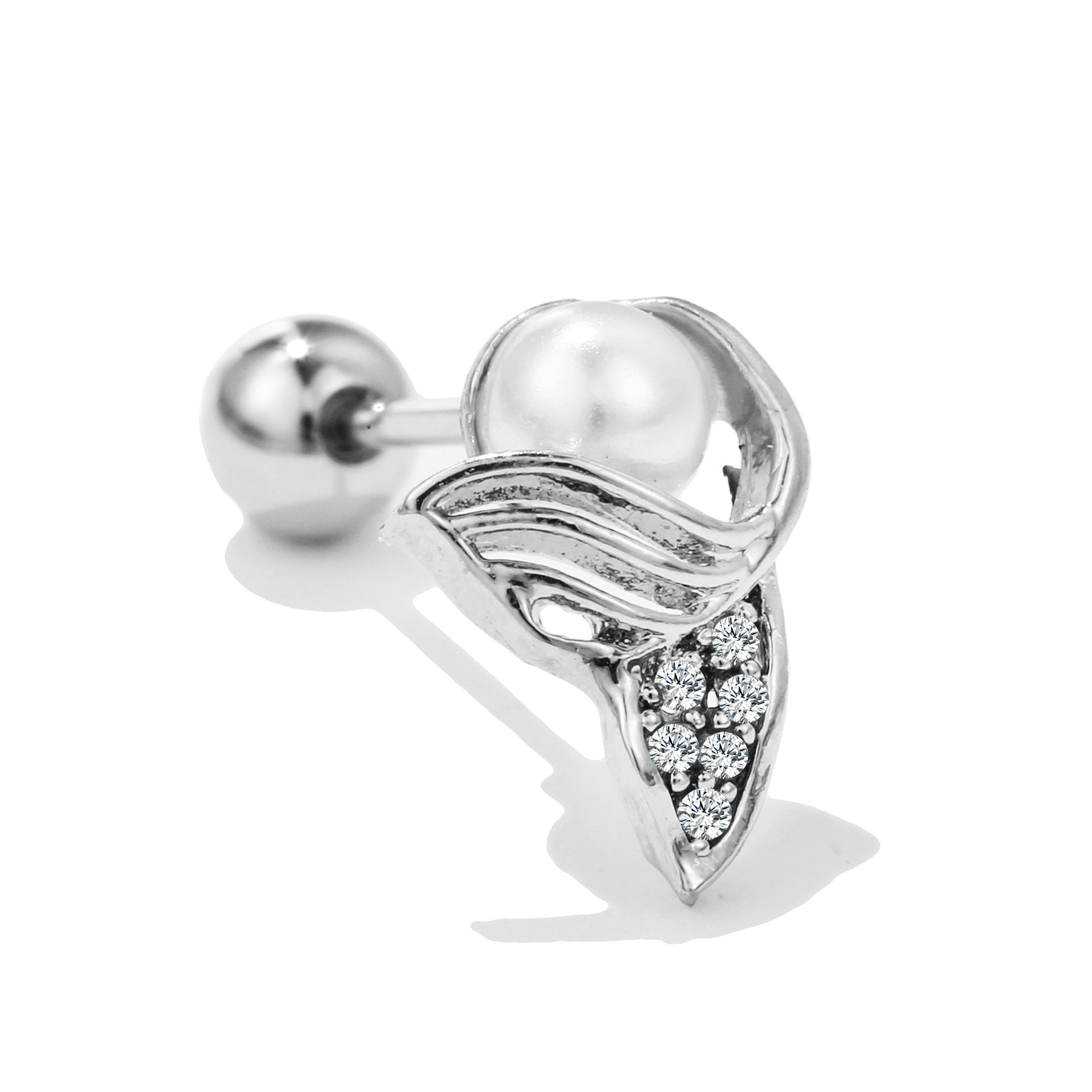 20G Cartilage Pearl Stud Earrings for Daith & Helix Piercings - Hypoallergenic Surgical Steel Jewelry | Perfect for Everyday Wear & Special Occasions