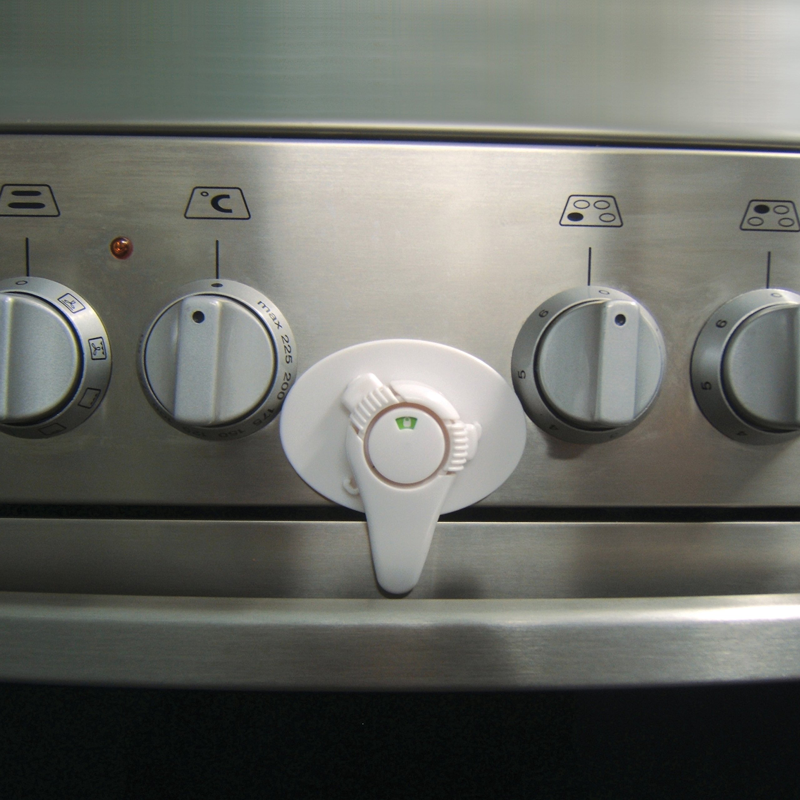 Dreambaby Swivel Oven and Appliance Lock with EZY-Check Indicator - 2 Pack Child Safety Locks for Kitchen Cabinets, Stoves, and Dishwashers - Perfect for Baby Proofing Your Home