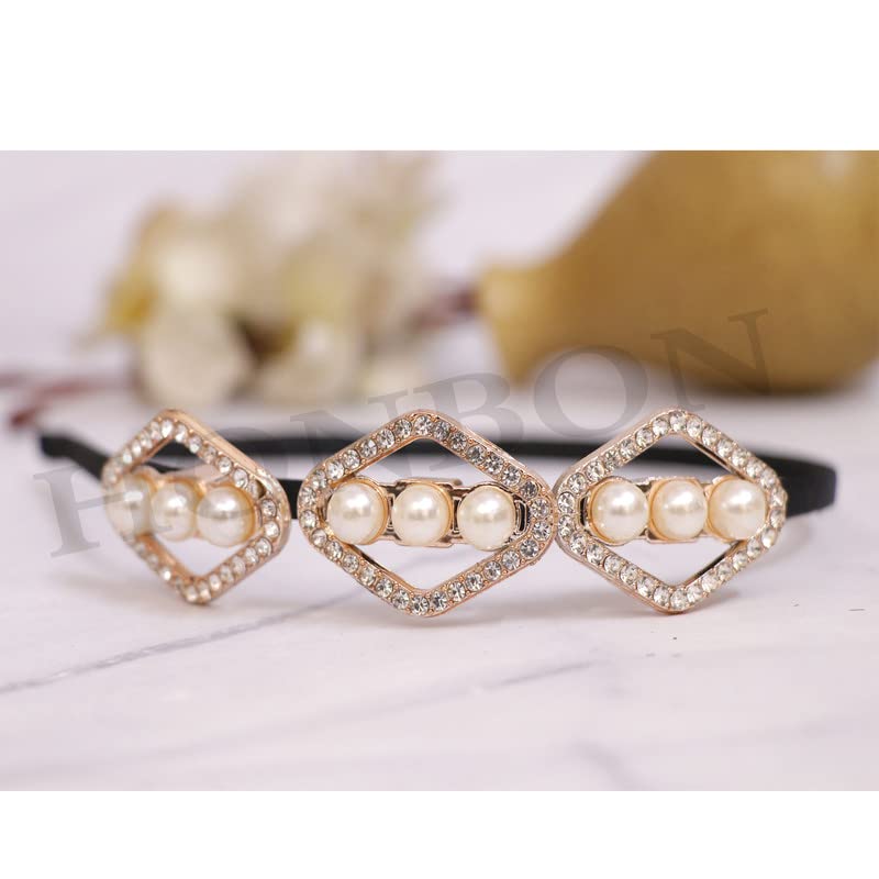 Honbon Crown Tiara Hairband for Girls - Birthday Princess Tiara, Rakhi & Friendship Day Gift, Stylish Hair Accessories for Women & Kids (2-Pack) - Perfect for Birthday Parties, Weddings & Special Occasions