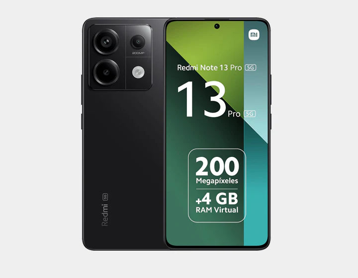 Xiaomi Redmi Note 13 Pro 5G Smartphone - 256GB ROM 8GB RAM Dual SIM Unlocked GSM (Black) - Perfect for Gaming, Streaming & Business Use