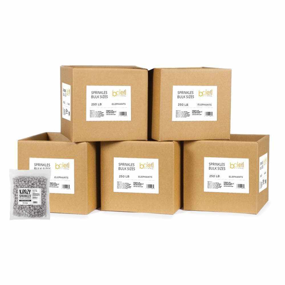 Bulk Elephant Shaped Sprinkles for Baking - 24-Pack Case | Perfect for Cupcakes, Cookies & Cake Decorating