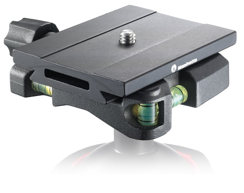 Manfrotto MSQ6 Q6 Top Lock Quick Release Adapter with Plate (Black) - Compatible with DSLR Cameras, Video Cameras & Tripods for Professional Photography & Videography