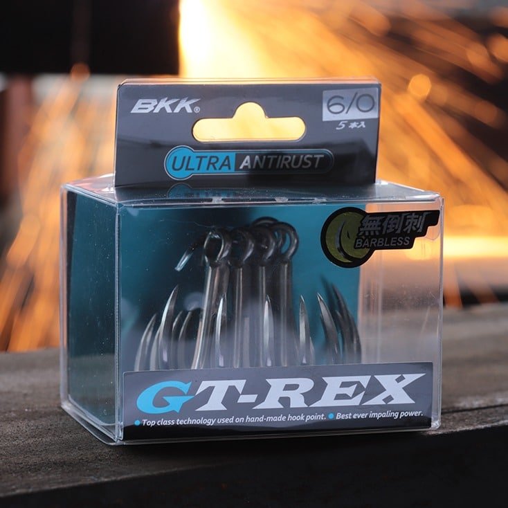 BKK GT REX Replacement Treble Fishing Hooks - High Carbon Steel Sharp Hooks for Bass, Trout, Pike Fishing Lures - Perfect for Freshwater and Saltwater Angling