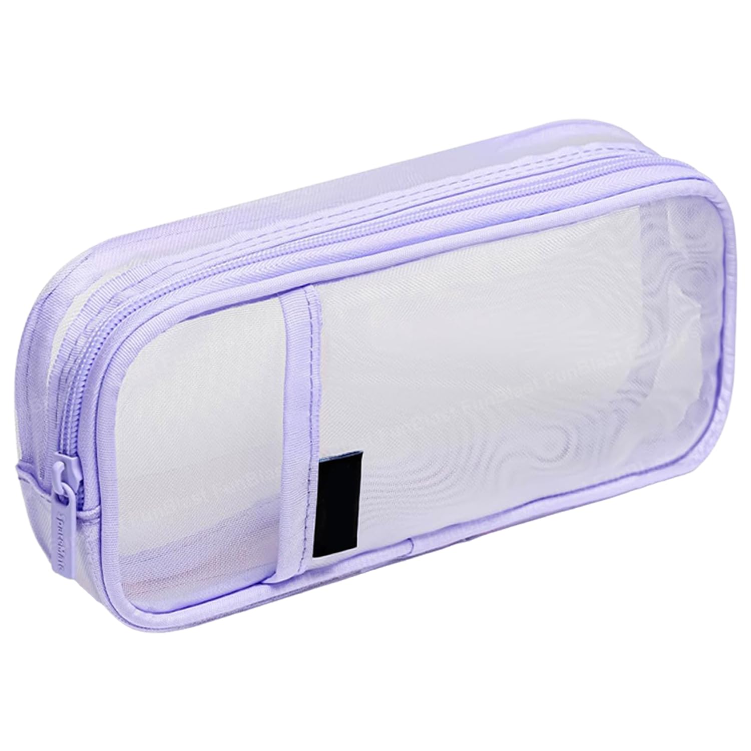 FunBlast Transparent Zipper Pencil Case - Large Capacity Clear Makeup & Stationery Pouch for School, Office, Travel - Perfect for Students, Girls & Adults (Purple) - Organize Pens, Cosmetics & Essentials On-The-Go