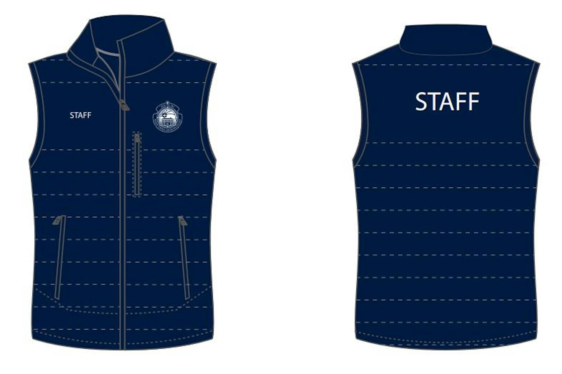 BTAC Staff Vest for Men - Lightweight & Breathable Work Vest with Multiple Pockets - Ideal for Security, Construction & Outdoor Activities
