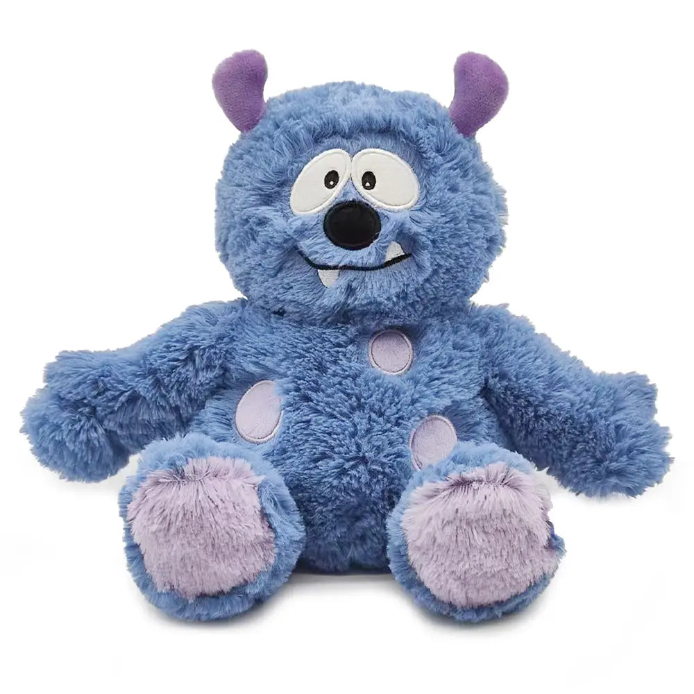 Blue Monster Warmies Microwaveable Heating Plush Toy for Kids - Perfect for Bedtime, Anxiety Relief & Cold Weather Comfort