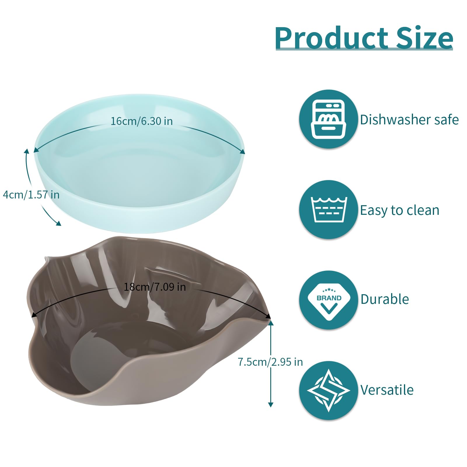 2-Pack Double Dish Pistachio Bowl - 2-Tier Serving Dish for Nuts, Snacks, Fruits & Candy - Perfect for Parties, Movie Nights & Entertaining Guests