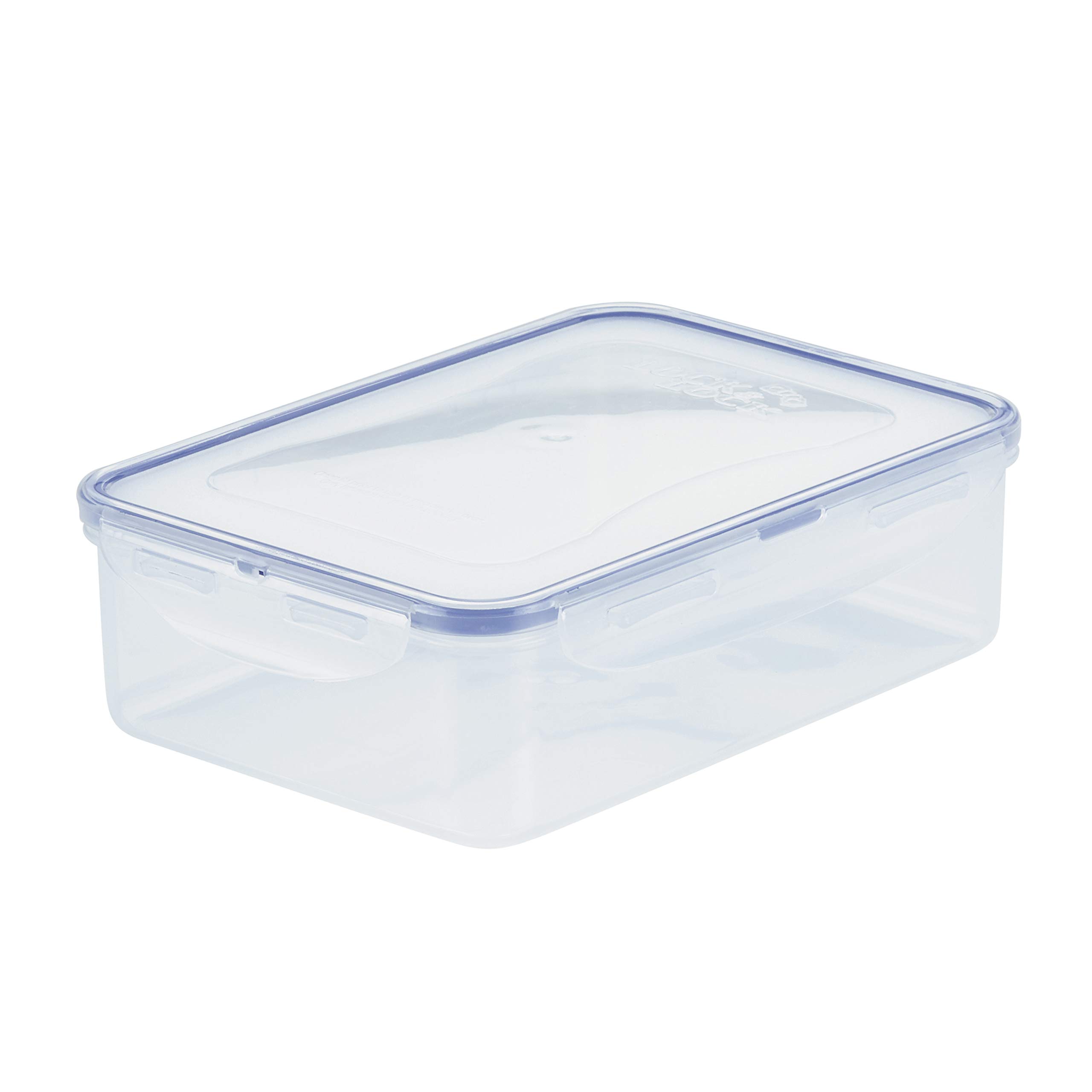 LOCK & LOCK Airtight Food Storage Containers with Lids - 54oz BPA-Free Plastic Kitchen Organizers for Meal Prep, Leftovers & Pantry Organization (Set of 4, Clear) - Perfect for Home, Office & Dorm Use