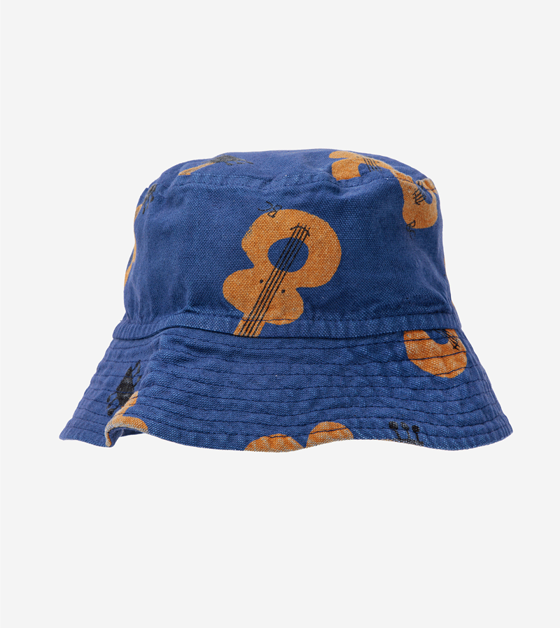 Bobo Choses Kids Acoustic Guitar Sun Hat - UV Protection Wide Brim Summer Hat for Boys & Girls - Perfect for Beach, Park, and Outdoor Music Play