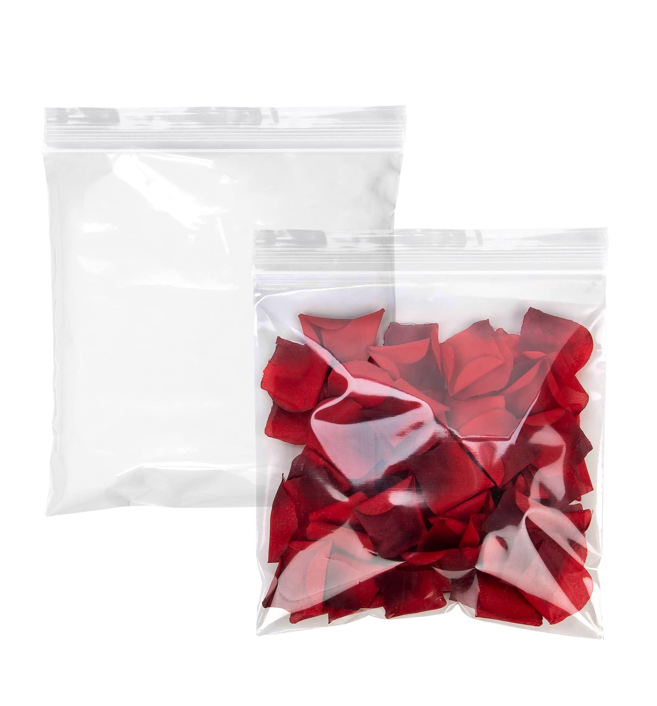 1000 Pack Clear Plastic Reclosable Zipper Bags - 10x10 Inch 2 Mil Waterproof Resealable Poly Bags for Storage | Perfect for Weed, Pills, Jewelry, Samples & Organizing Small Items