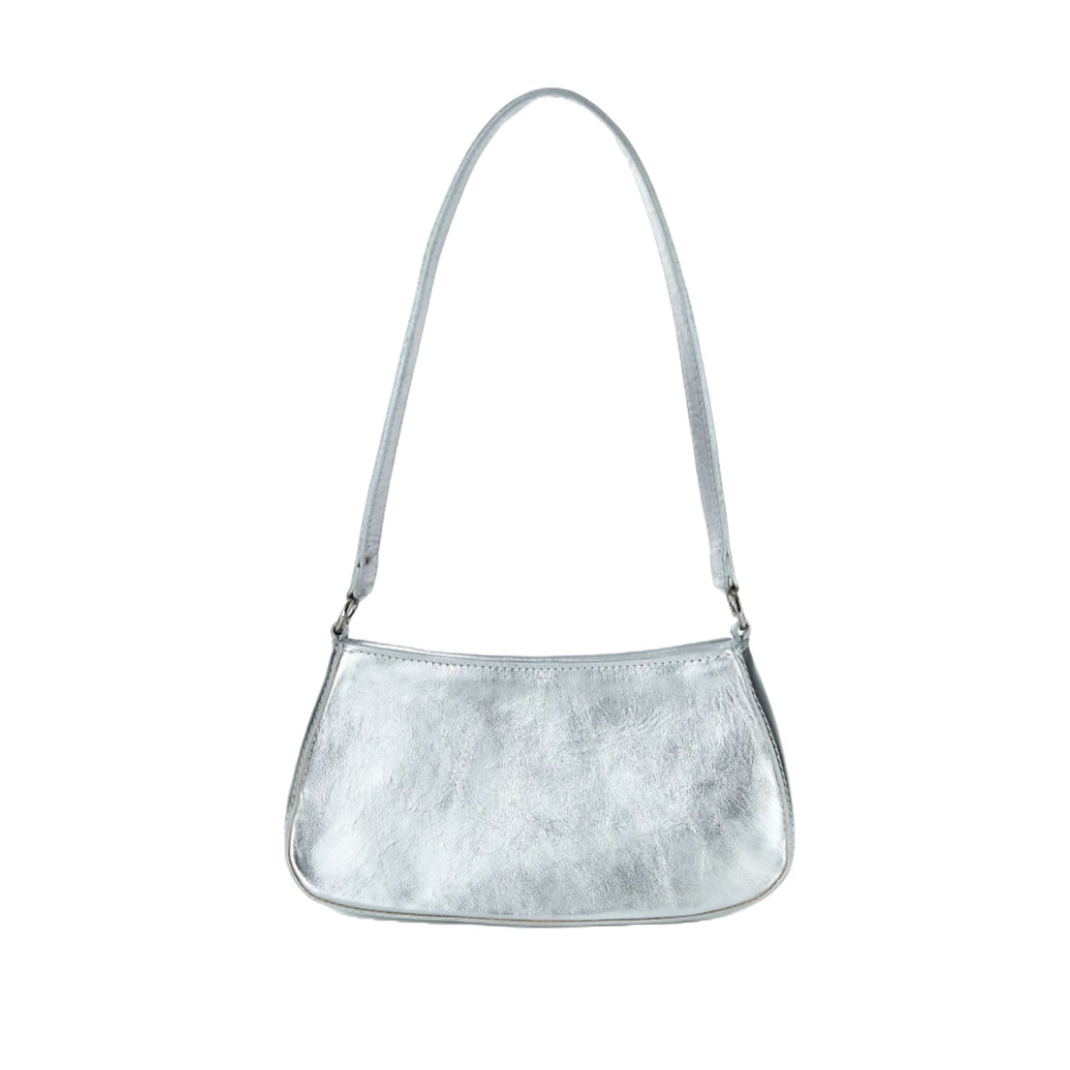 Brave Leather Stefani Silver Crossbody Bag - Stylish & Durable for Women | Perfect for Work, Travel & Everyday Use