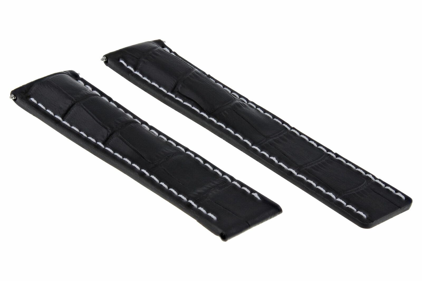 22-24mm Genuine Leather Watch Band Strap Replacement for Breitling Navitimer, Pilot, Superocean & Bentley Colt - Premium Calfskin Watch Strap for Men, Durable & Comfortable Dress Watch Accessory (Business, Casual & Formal Occasions)