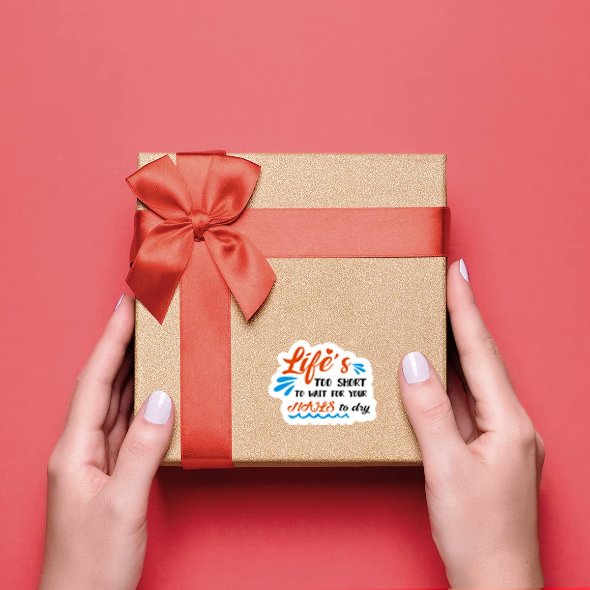 Cute Small Business Thank You Stickers - Waterproof Shipping Labels for Packages & Mail Envelopes - Motivational 'Life's Too Short' Design - Perfect for Etsy Sellers, Online Shops & Small Business Branding