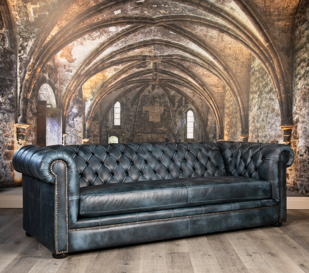 Luxury BONAPARTE Genuine Leather Sofa - Modern Living Room Furniture for Home & Office - Perfect for Family Gatherings & Relaxation