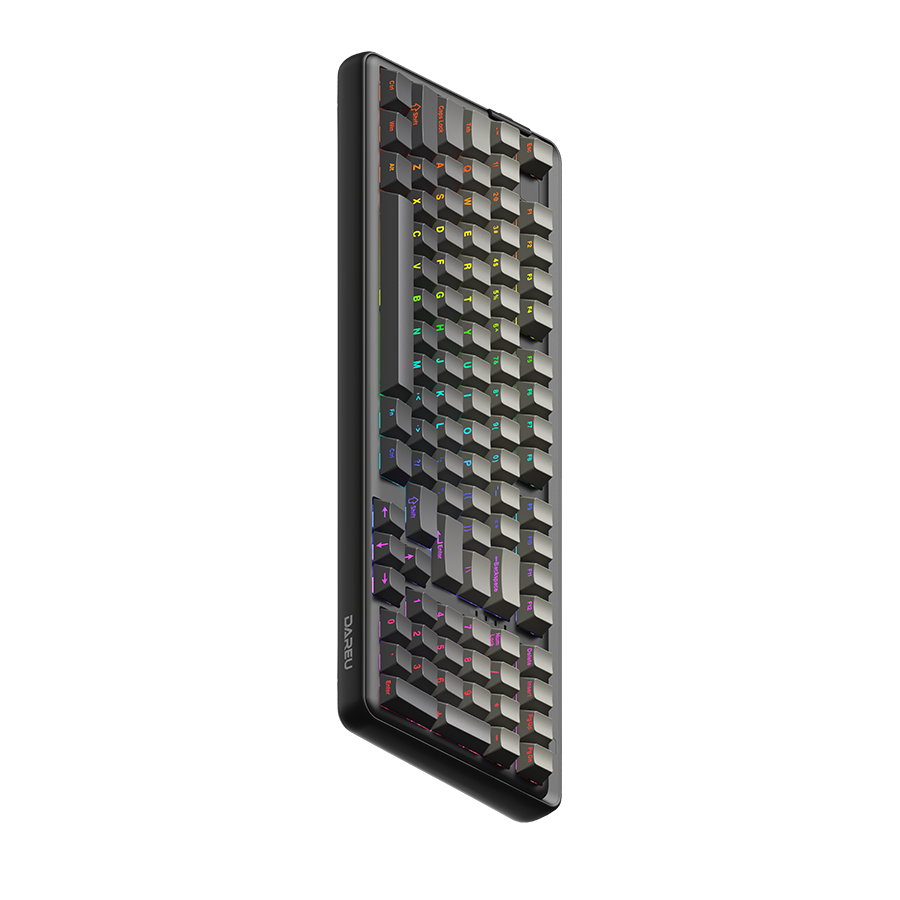 DAREU A98 Wireless Mechanical Gaming Keyboard with RGB Backlit, Hot-Swappable Switches, and Side Printed Keycaps - Perfect for PC, Mac, PS5, and Competitive Esports Gaming