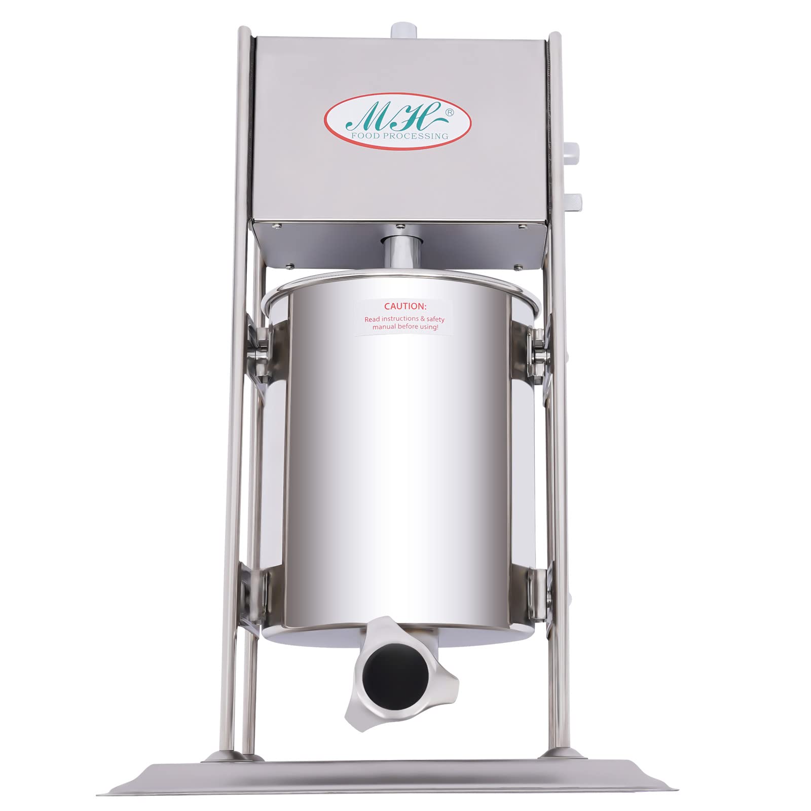 Commercial Manual Churros Maker Machine - 10L Stainless Steel Spanish Donut Churrera with 4 Nozzles - Perfect for Home, Restaurants, Bakeries & Cafes - Make Authentic Churros for Parties, Street Fairs & Dessert Shops