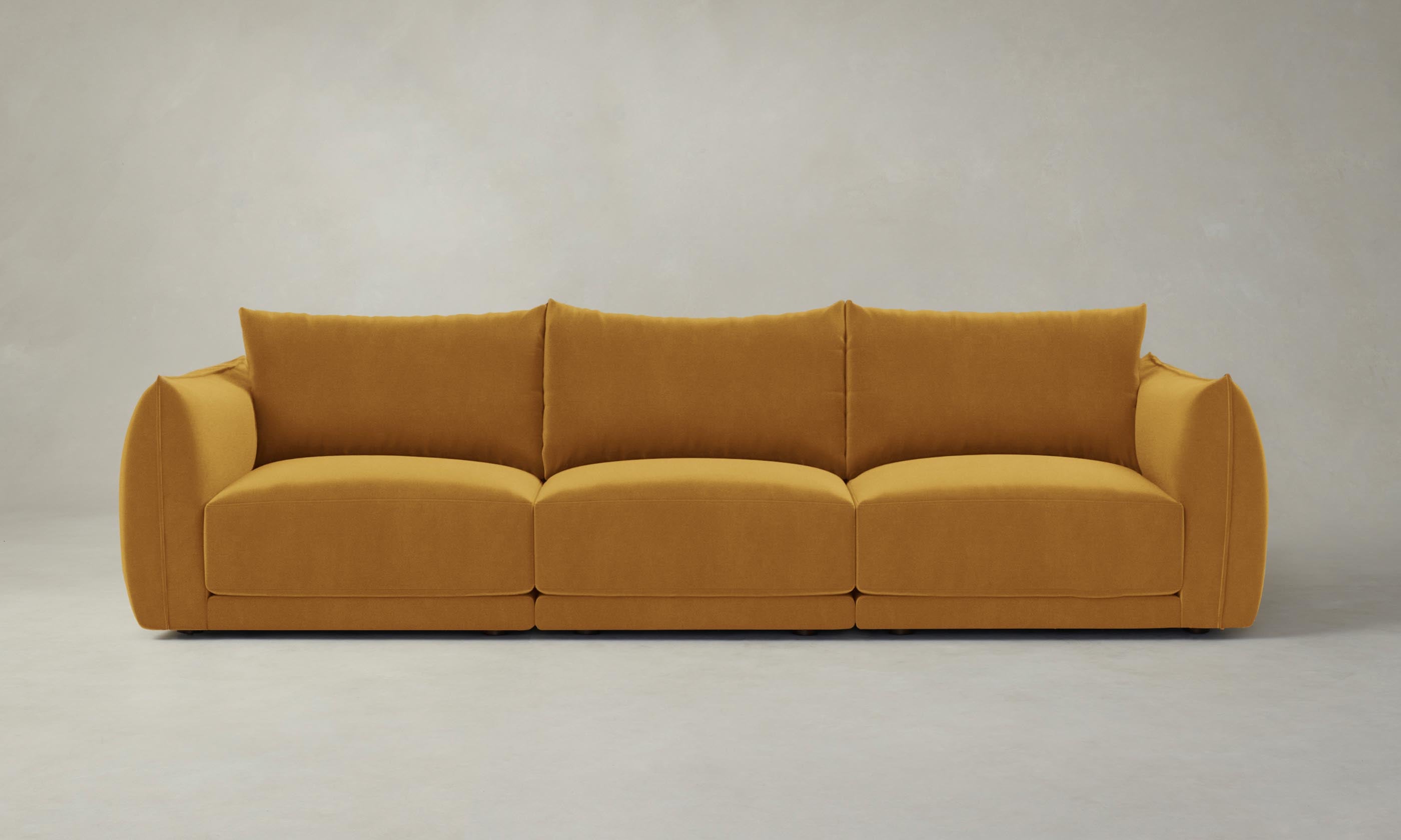 The Jones Modular Sofa - Mohair Amber Upholstery, Customizable Sectional Couch for Living Room, Lounge & Home Theater - Premium Comfort & Stylish Design