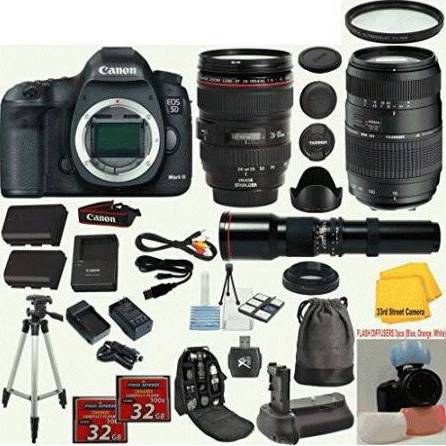 Canon EOS 5D Mark IV DSLR Camera - 30.4MP Full Frame CMOS Sensor, 4K Video, Wi-Fi & NFC - Professional Photography Bundle Kit for Wedding, Travel and Landscape Photography