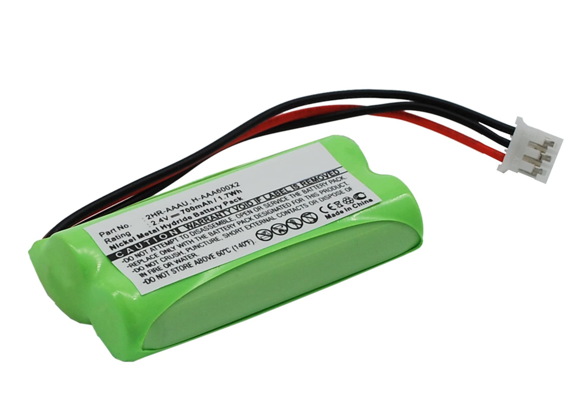 Synergy Digital Cordless Phone Battery - Ni-MH 2.4V 700mAh High Capacity Replacement for Philips DECT 216 Cordless Phone | Perfect for Home & Office Communication