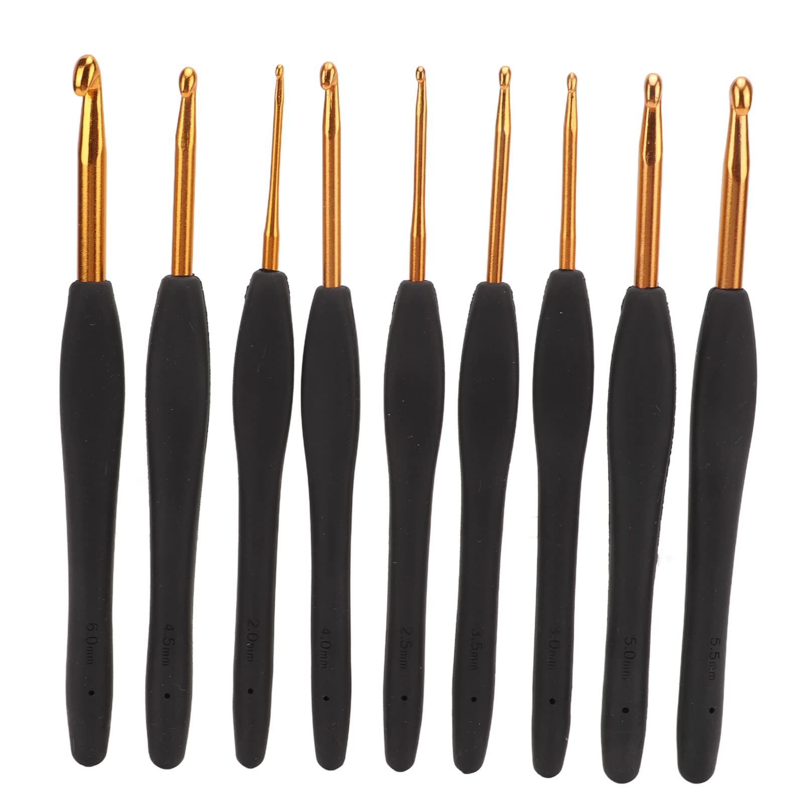 Jazar Crochet Needles Set - Ergonomic Crochet Hooks for Beginners & Experts | Easy Grip, Smooth Stitches | Perfect for DIY Yarn Projects, Amigurumi, Blankets & Scarves | Portable Hand Sewing Kit for Home & Travel