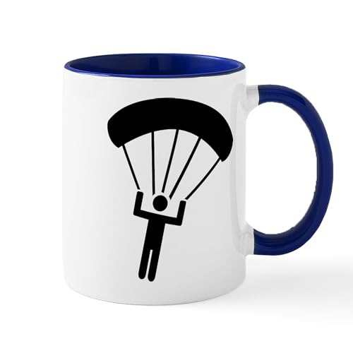 White/Navy Inside - Skydiving Icon Mug