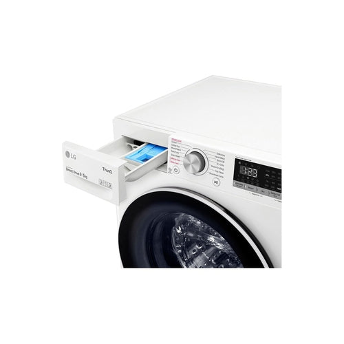 LG WVC5 1409W 9kg/5kg Washer Dryer Combo - White | Energy Efficient Front Load Laundry Machine for Apartments & Small Homes | Perfect for Compact Spaces & Eco-Friendly Washing
