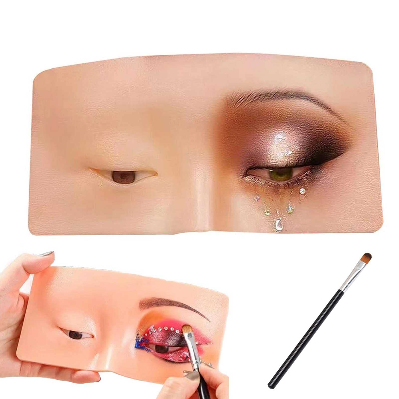 3D Silicone Makeup Practice Board for Eyeshadow & Face - Perfect Training Aid for Makeup Artists, Students & Beginners | Ideal for Home Practice, Beauty School & Professional Makeup Training