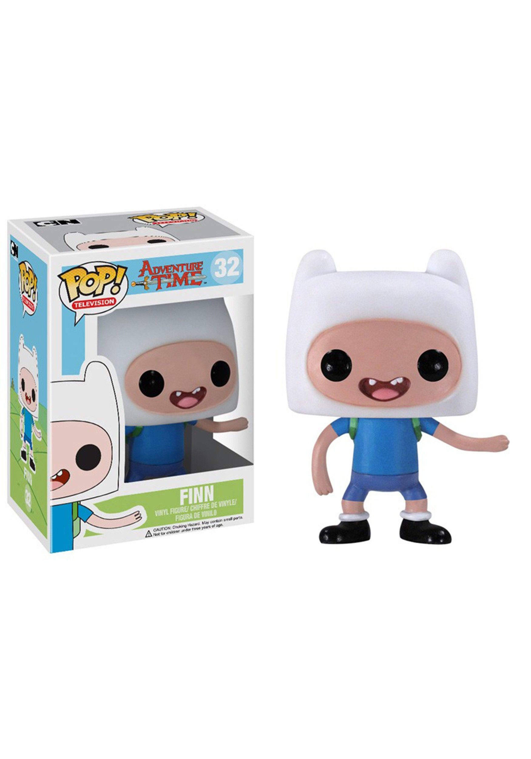 Funko POP! Adventure Time Finn Vinyl Figure Collectible Toy - Perfect for TV Show Fans, Gift for Anime Lovers & Pop Culture Collectors - Great for Display, Birthday Gifts & Office Decor