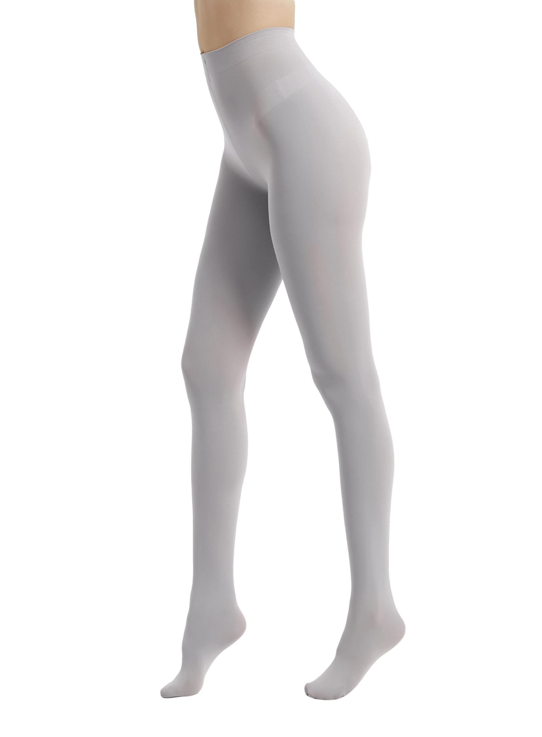 80D Semi Opaque Tights for Women - Stretchable High Waist Pantyhose with 20+ Colors - Soft & Comfortable Stockings for Work, Yoga & Everyday Wear