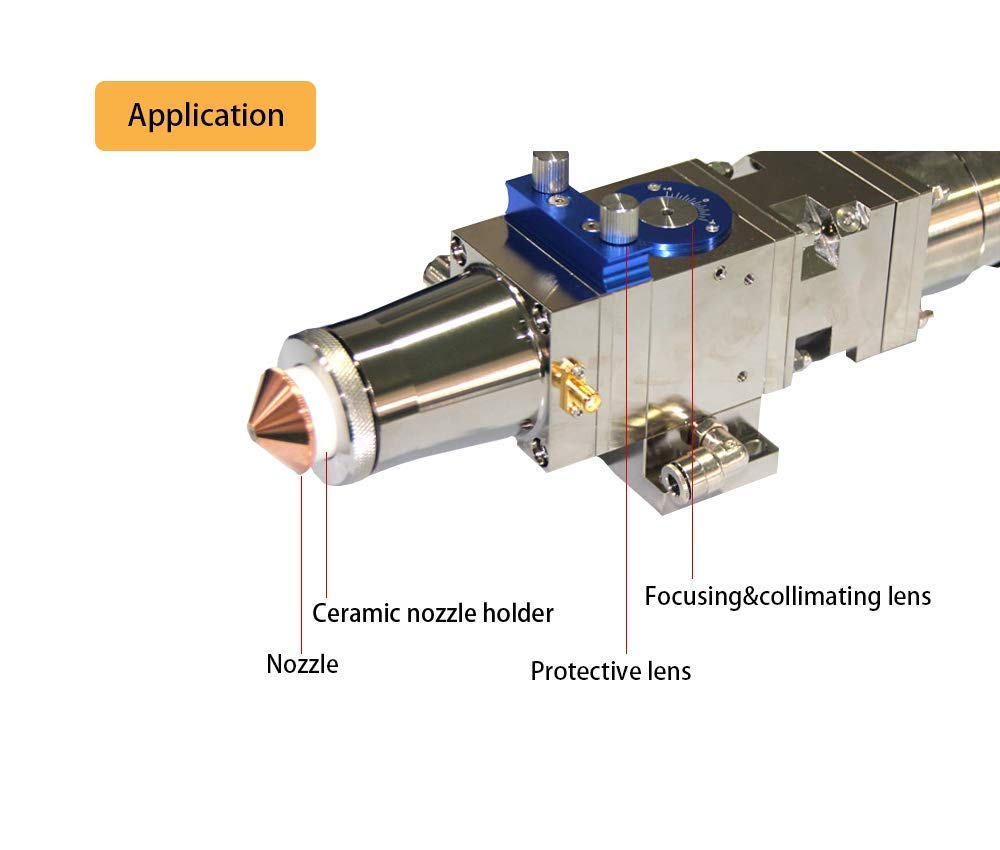 TEN-HIGH Single Layer Laser Nozzle for Fiber Laser Cutting Head - 28mm Diameter, 15mm Height, 0.8mm Caliber (5-Piece Set) - Perfect for Metal Fabrication, CNC Cutting & Industrial Laser Applications