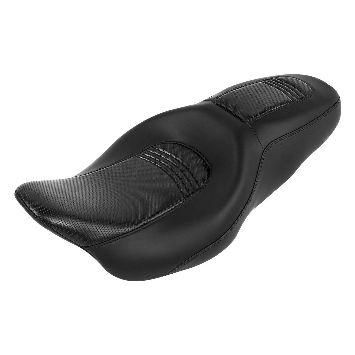 Harley Davidson Road King Street Glide Electra Glide Road Glide 2-Up Bucket Seat (2009-2023) - Comfortable Motorcycle Driver & Passenger Seat for Long Rides, Cruising & Touring
