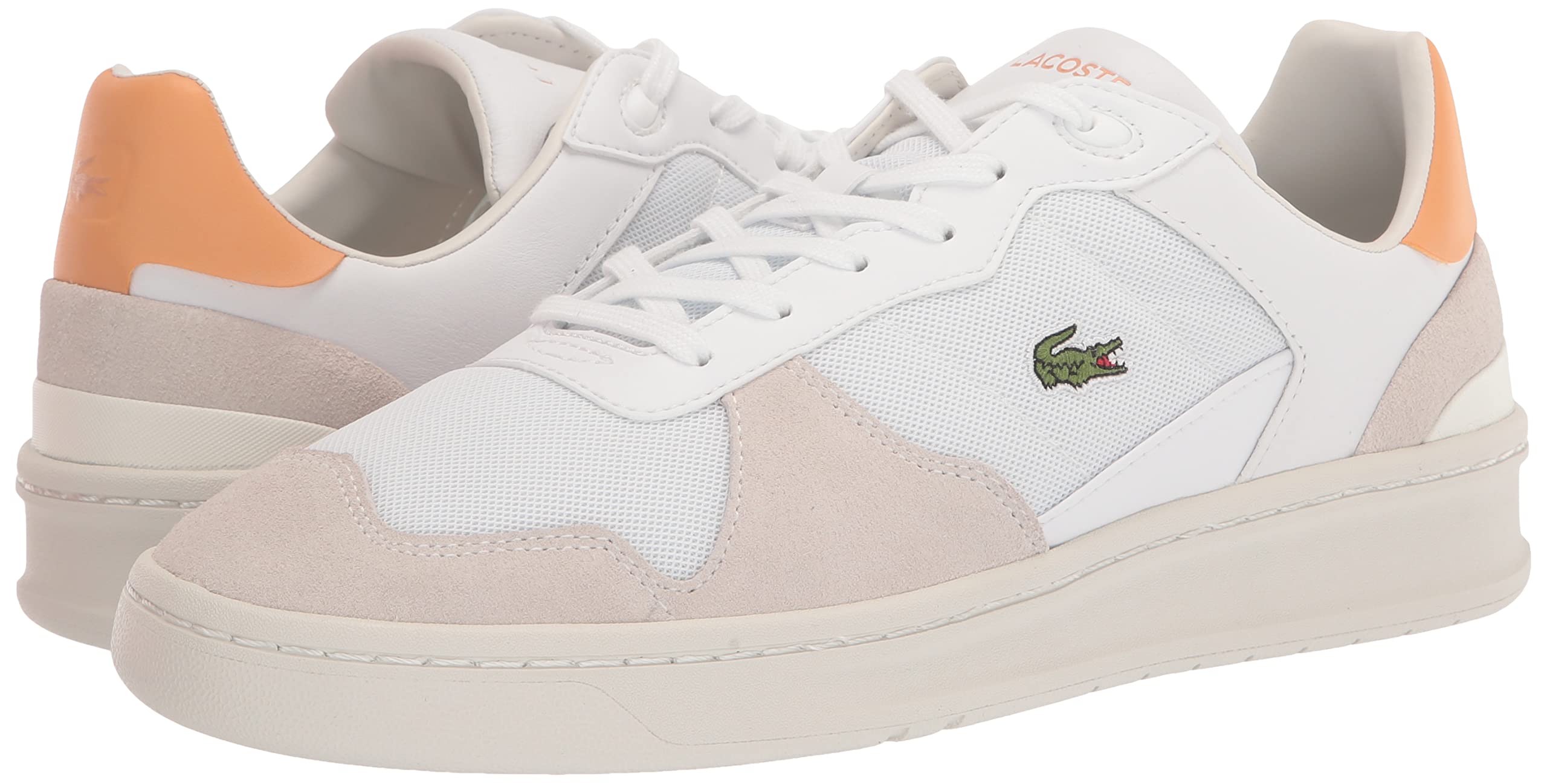 Lacoste Women's Perf-Shot Sneakers - Comfortable Casual White Tennis Shoes for Women | Perfect for Walking, Gym & Everyday Wear