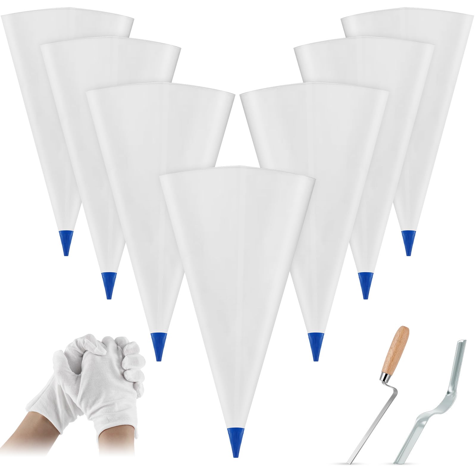 Flutesan 9-Piece Tile Grout & Masonry Mortar Bag Set - 6 x 12