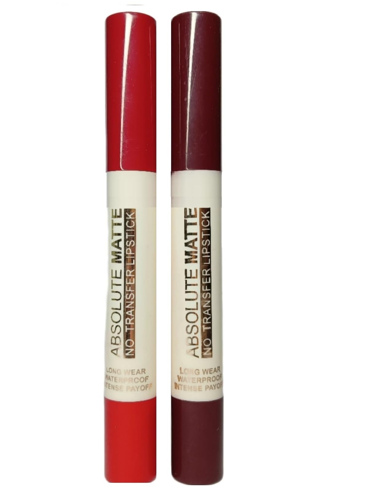 Facejewel Cushion Matte Lipstick - Maroon Orange Long Lasting Velvet Lipstick, Waterproof & Creamy Matte Finish (Pack of 2) | Perfect for Date Night, Parties & Everyday Wear
