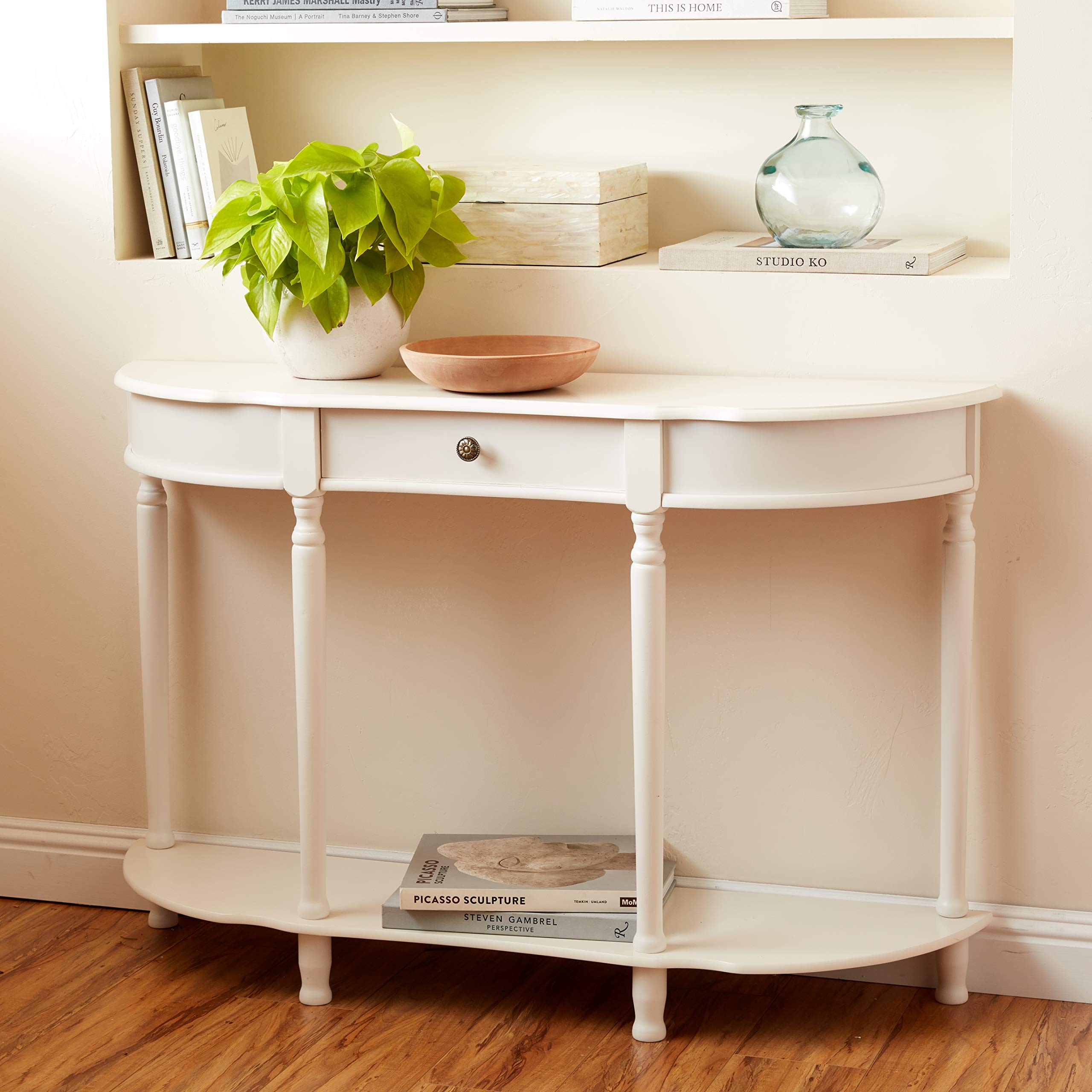 Frenchi Home Furnishing Modern Console Sofa Table with Drawer - Entryway Hallway Furniture for Living Room, Bedroom & Office Decor