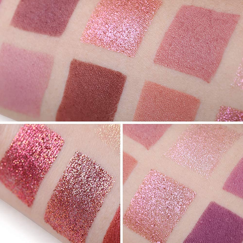 Nude & Rose Gold Eyeshadow Palette - Shimmer & Matte Professional Makeup Set for Day & Night Looks | Perfect for Bridal, Party & Everyday Wear