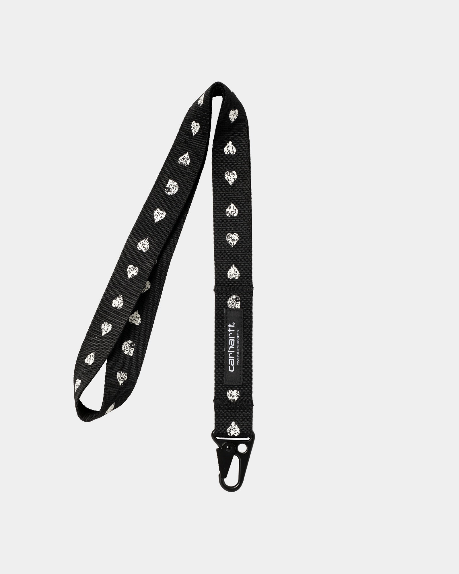 Drew Keychain - Black & Natural Heart C Pinstripe Design | Stylish & Durable Key Holder for Everyday Use, Gifts, and Travel Accessories