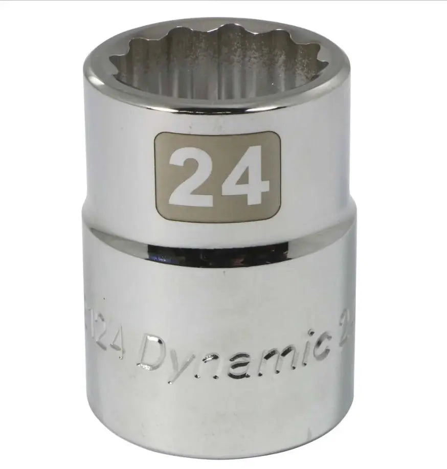 3/4 Inch Drive 12-Point Chrome Socket - Heavy Duty Impact Socket for Automotive Repair & DIY Projects