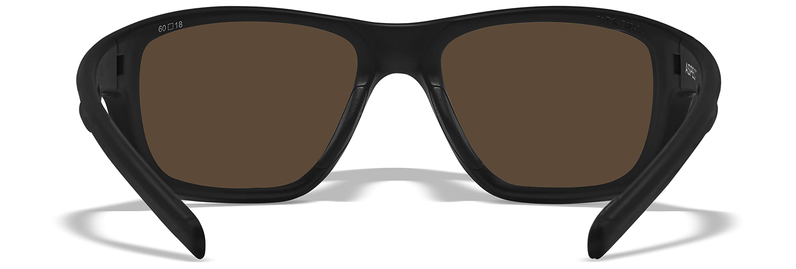 Wiley X WX Aspect Sunglasses - Green Mirror Lens, Matte Black Frame (Medium-Large) for Outdoor Sports, Cycling & Driving - Polarized UV Protection Safety Glasses
