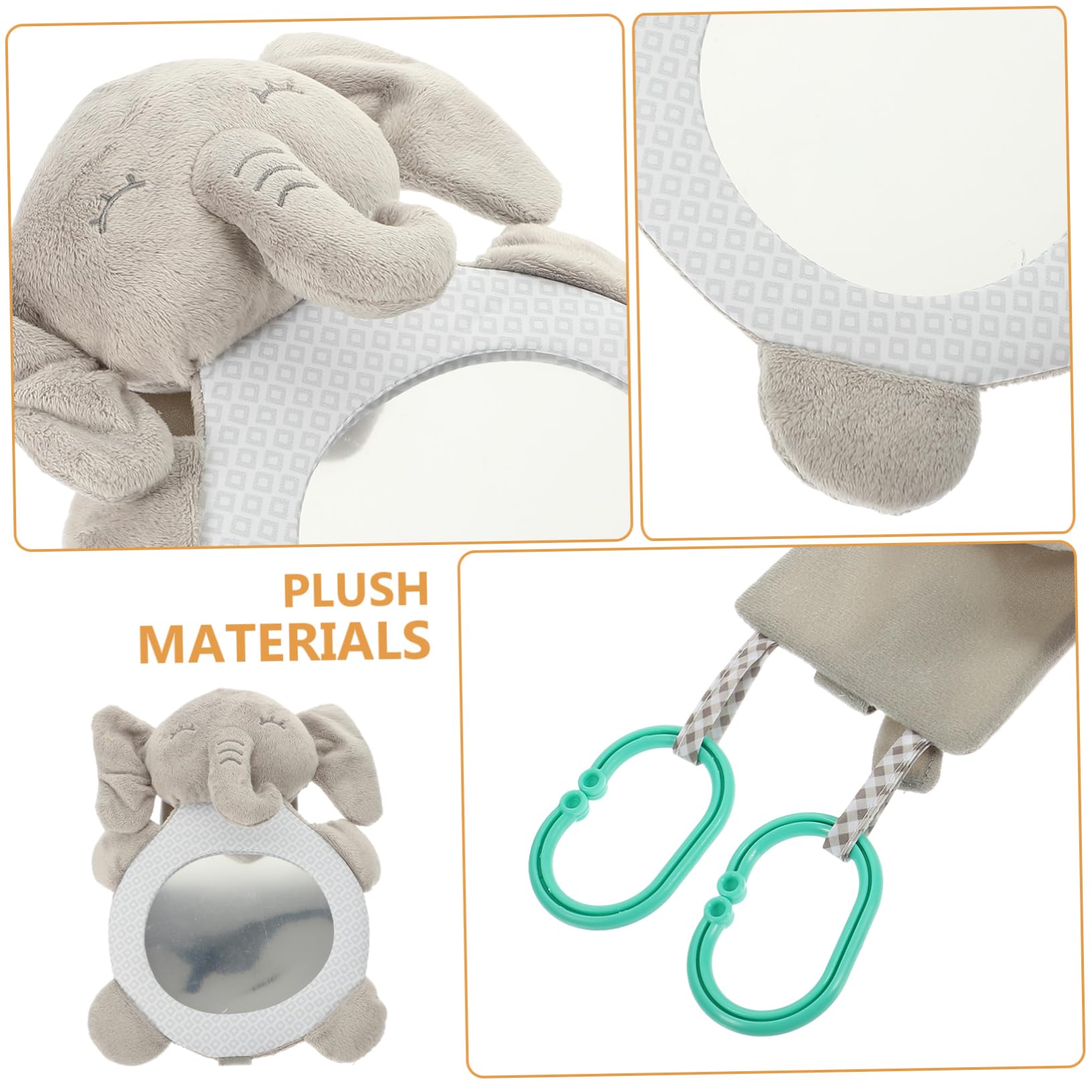 VICASKY 2-Piece Baby Hanging Toys for Crib - Soft Plush Animal Sensory Toys for Newborns & Infants | Perfect for Nursery Decor, Baby Shower Gifts & Early Childhood Development