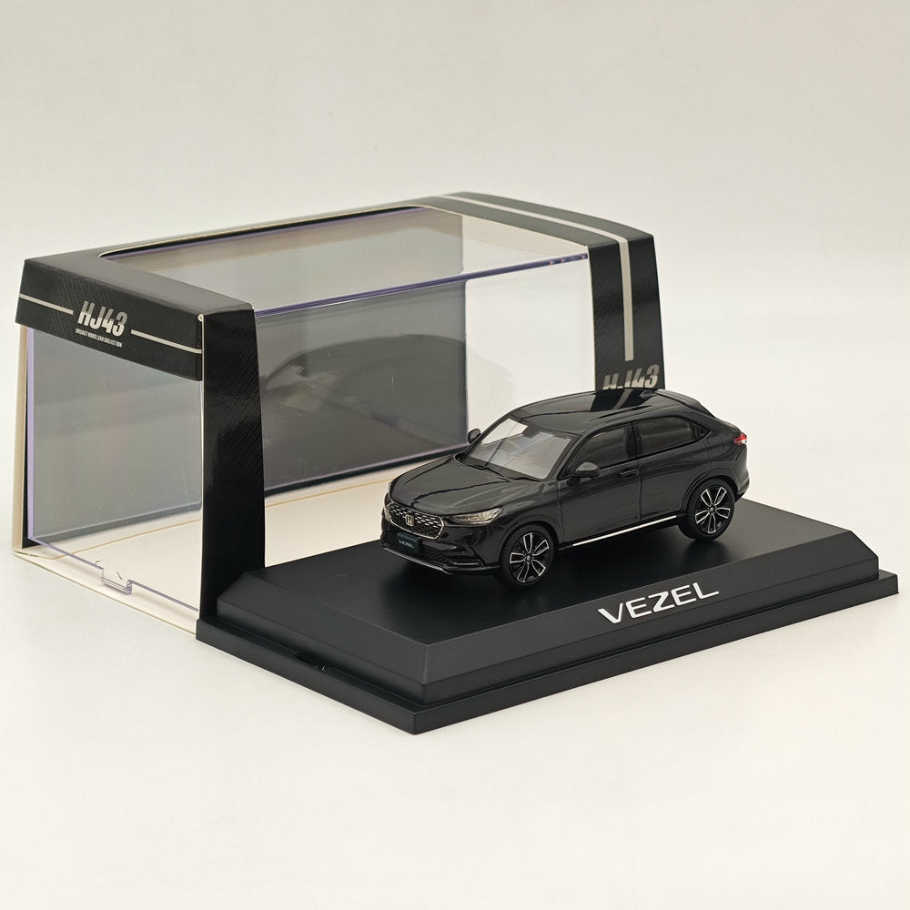 1/43 Scale Honda VEZEL Crystal Black Diecast Model Car - Hobby Japan HJ433002BK - Collectible Miniature Vehicle for Display, Gifts & Car Enthusiasts